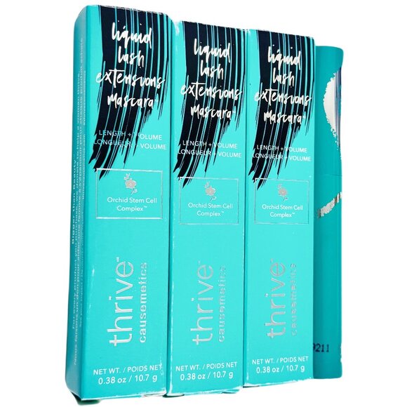 4pcs/Mascara Thrive Causemetics Liquid Lash Extensions Brynn Rich Black New box - Picture 1 of 3